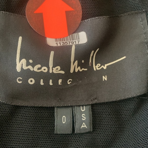 Nicole Miller Structured One Shoulder Dress US 0 MINI - Picture 9 of 11